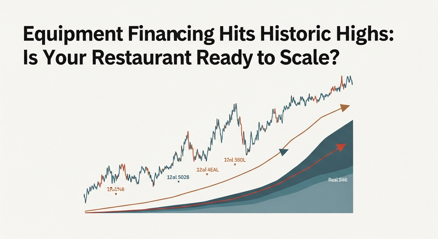 Illustration: Equipment Financing Hits Historic Highs: Is Your Restaurant Ready to Scale?